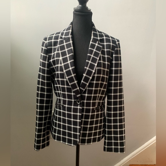 TAHARI Arthur S. Levine plaid blazer - Picture 2 of 6